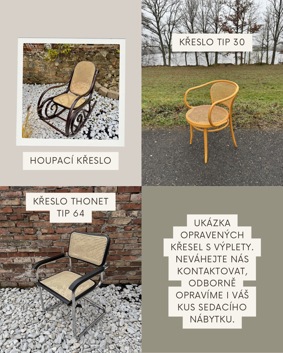 opravene vyplety 3 typy